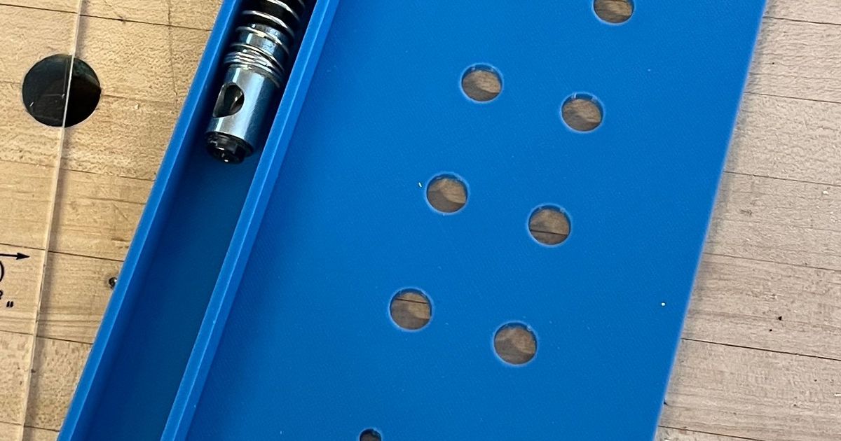 Shelf Pin Drilling Jig by 3dprint.help Download free STL model