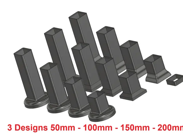 Table leg extension Ikea Lack (50MM-200MM HIGH)
