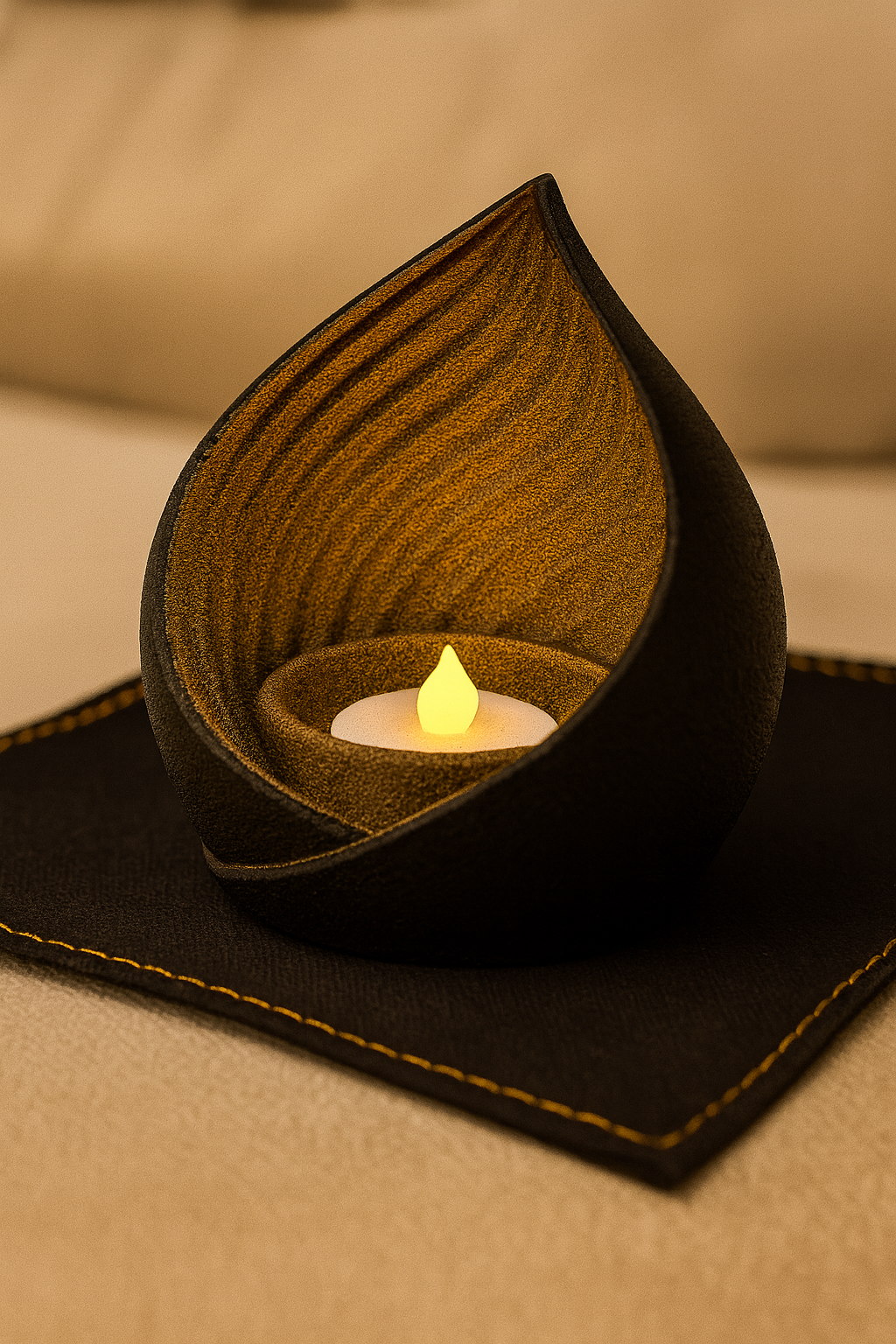 Dark Shell – The Brooding Tealight Holder — miniatura 2