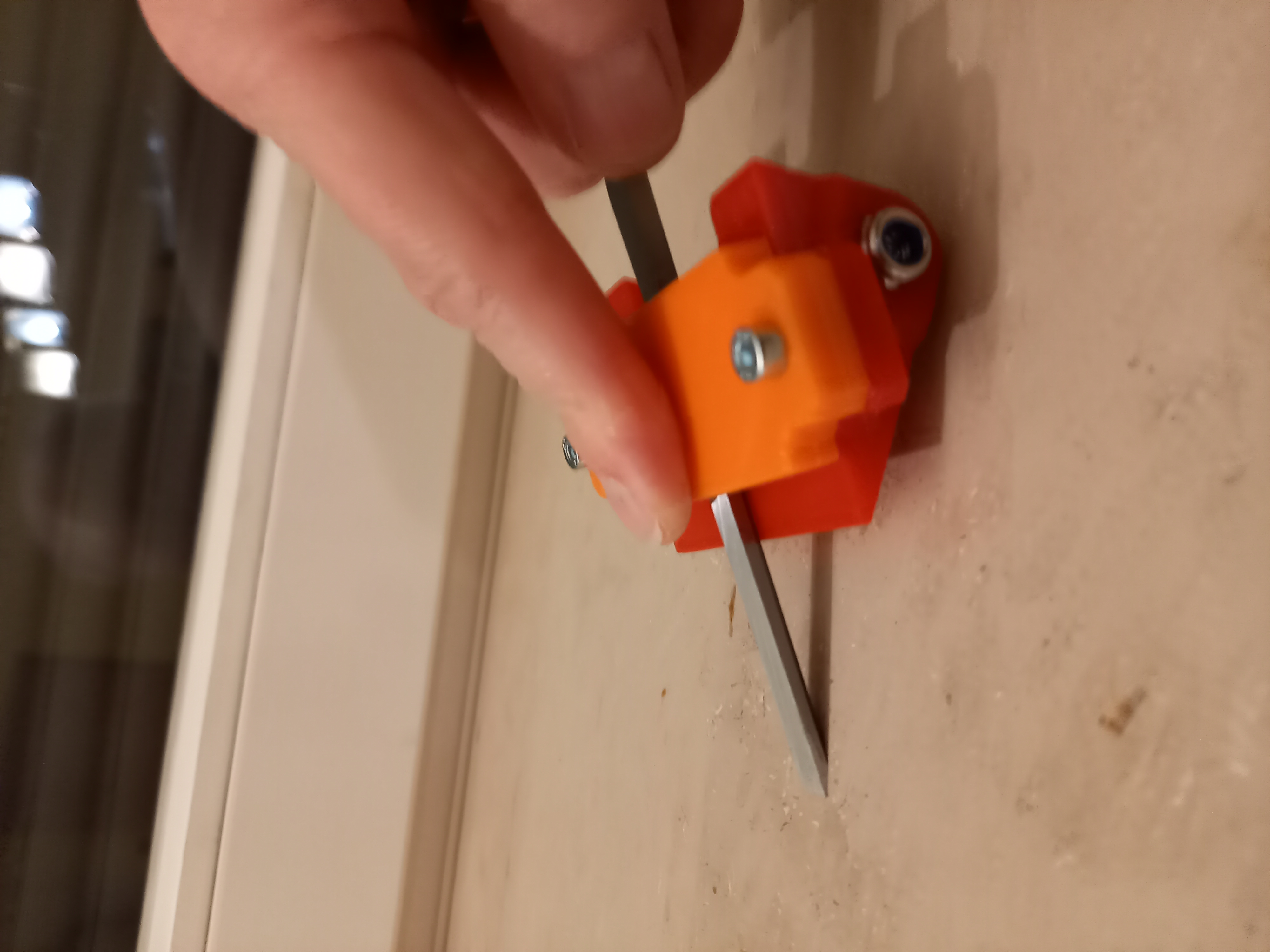 Andruckplatte für Schaerfgeraet