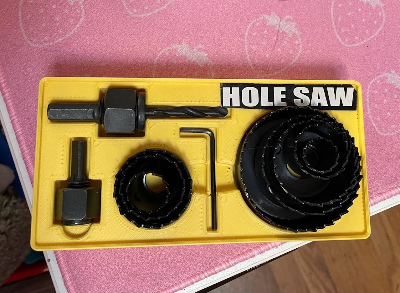 Gridfinity 11 Piece Hole Saw Kit - 2x4