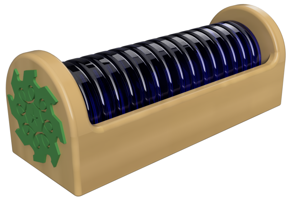 Miniatura 2 do modelo 3D Backgammon Chip Rack