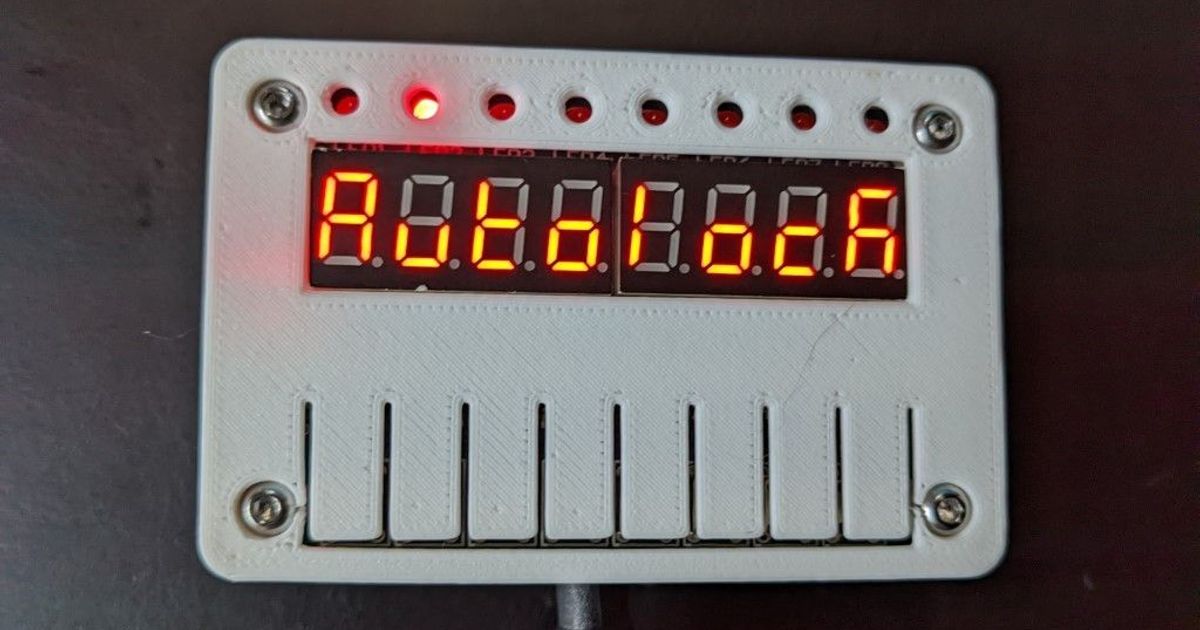 TM1638 LED&Key Case for D1 Mini and ElectroCookie Mini PCB by ...