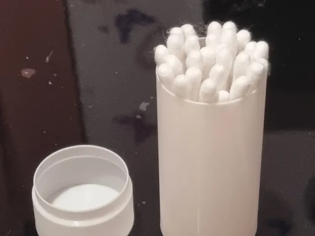 QTip Holder with Lid - Vase Mode