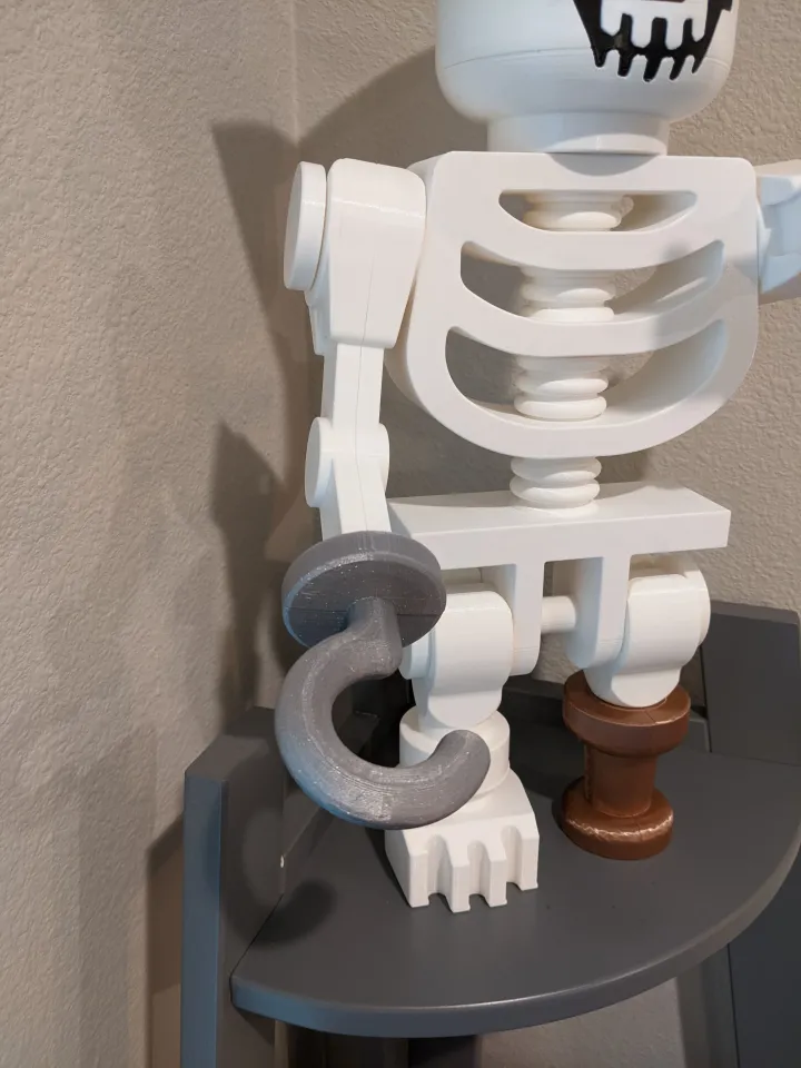 Mega Lego-like Skeleton (10:1 scale) Pirate Accesories by Severusx