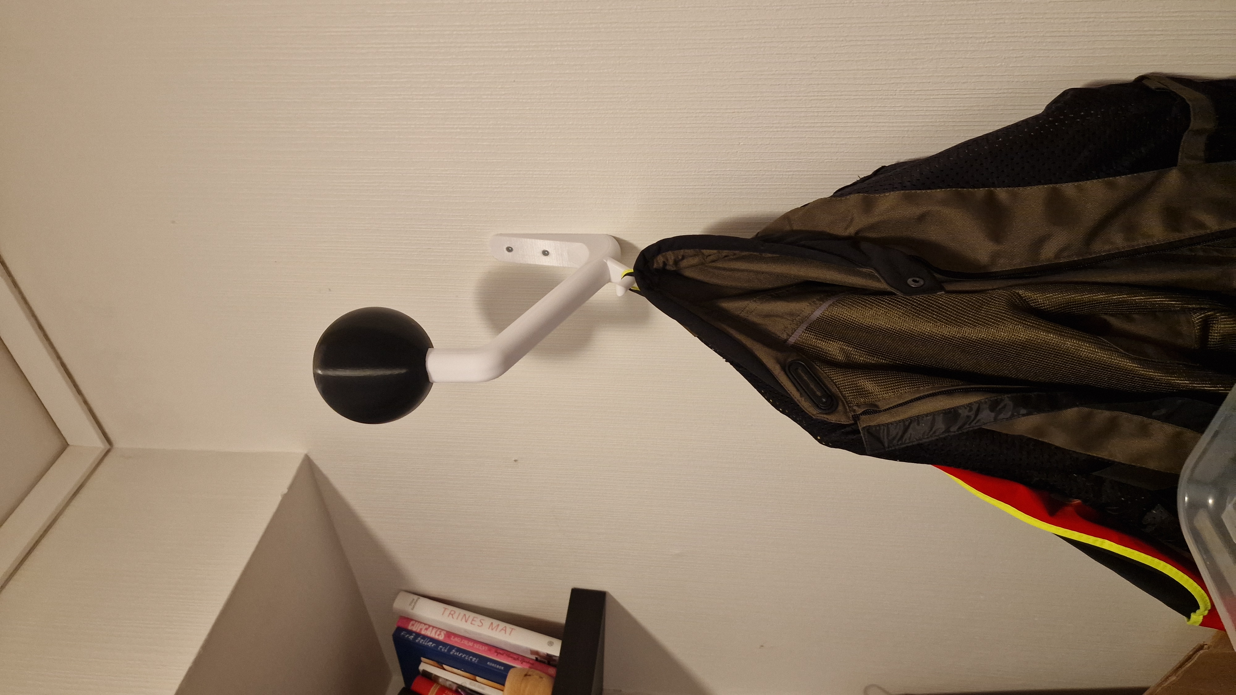 Motorcycle helmet/gear holder