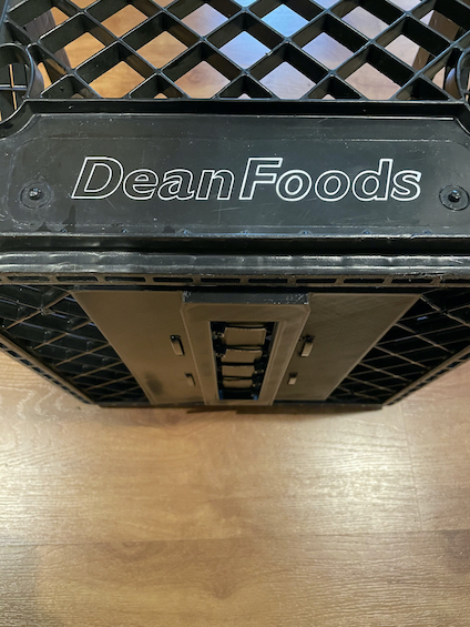 Topeak QuickTrack MTX rack wedge mounted to milk crate with zipties ...