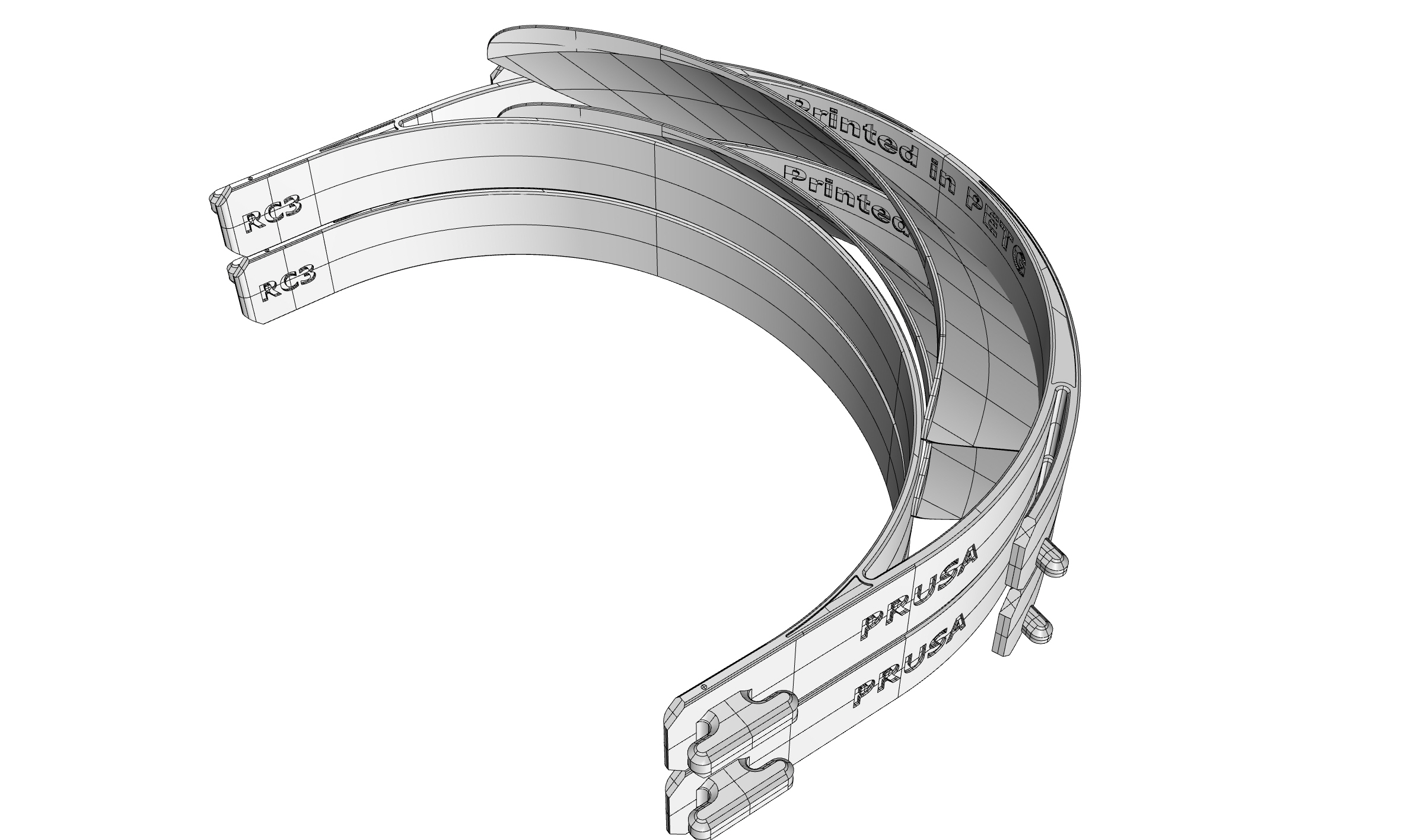 Stackable Faceshield-band with integrated cap. — miniatura 2