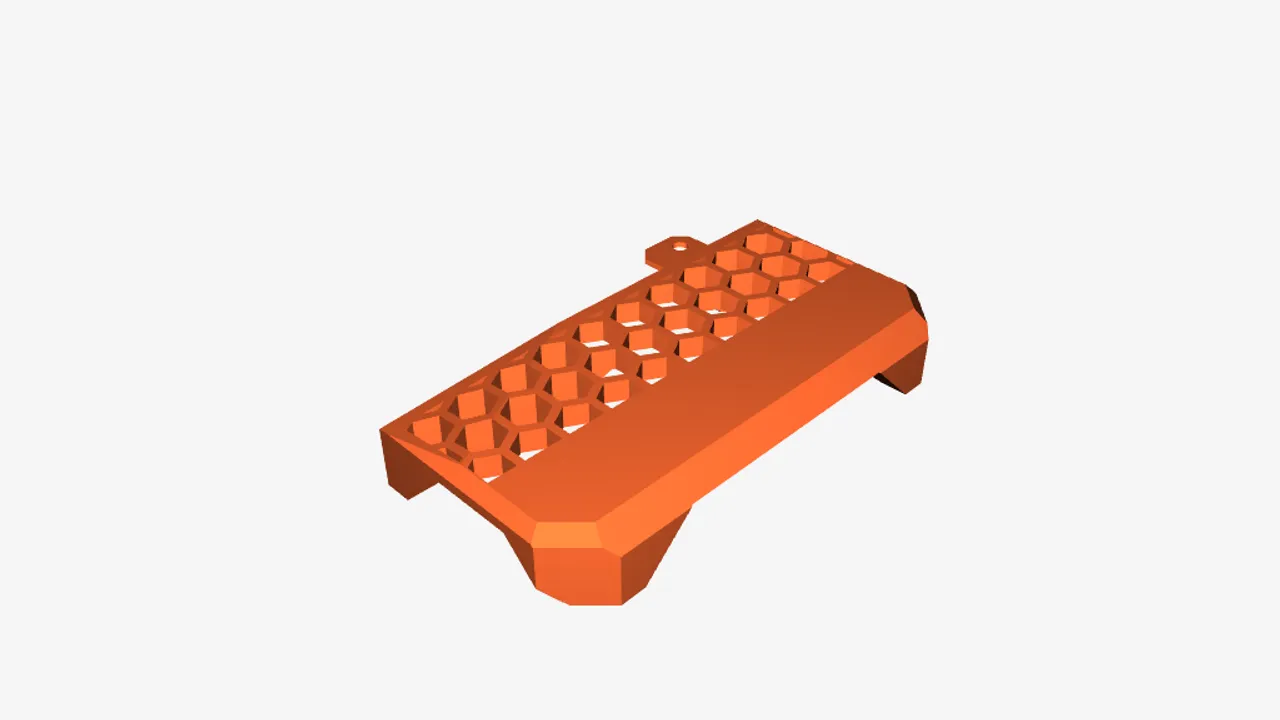 Palm rest for Ultimate Hacking Keyboard by Viktor Lindström