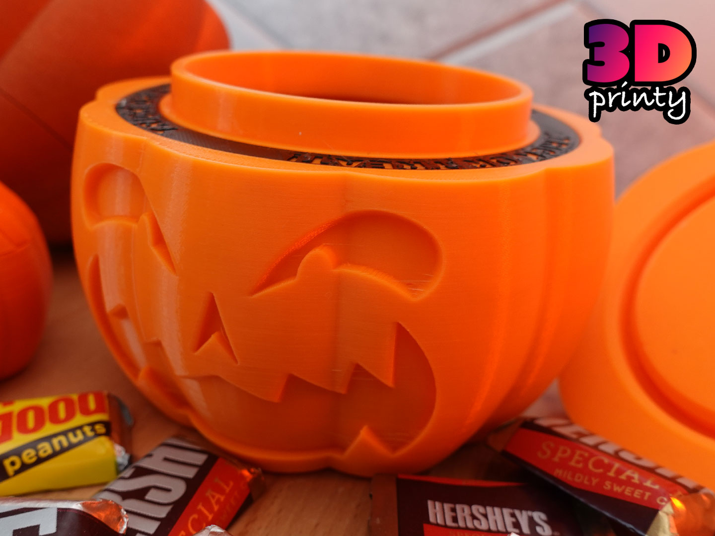 Simple Pumpkin Container by 3D Printy Download free STL model