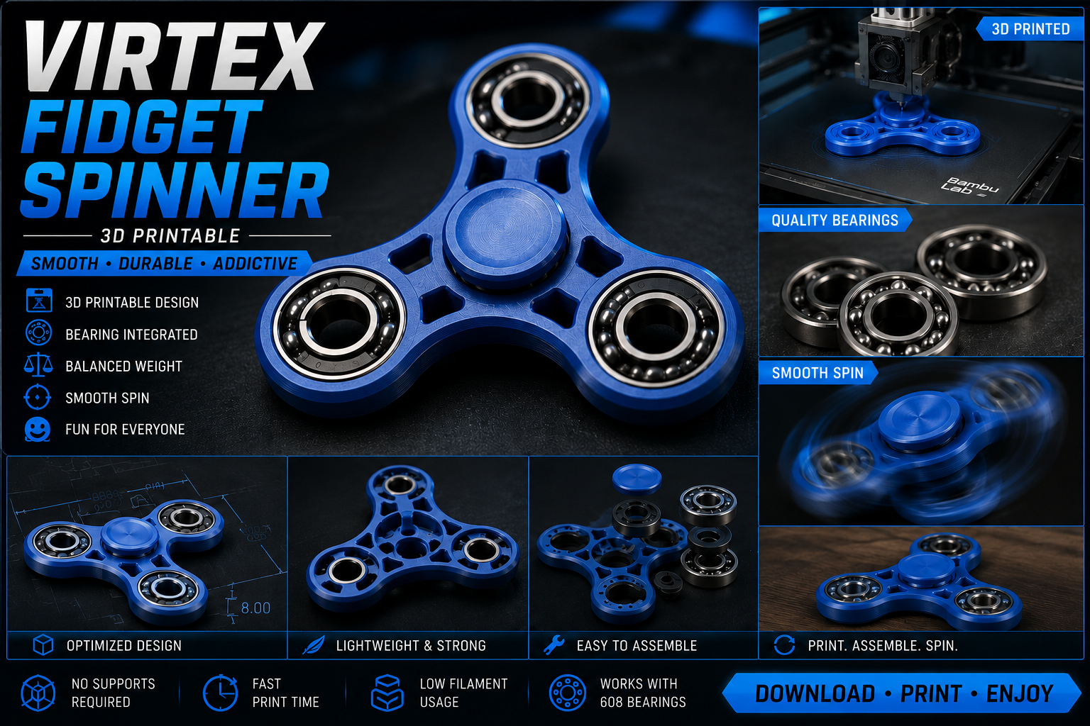 Vortex Fidget Spinner