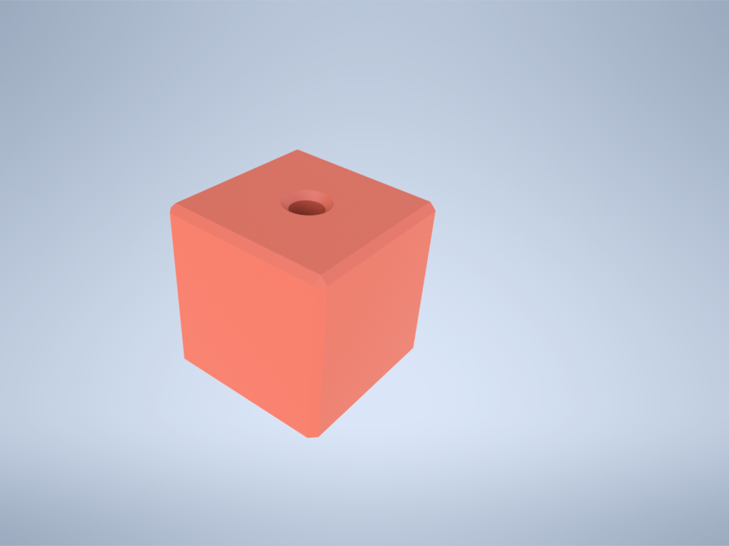 Miniatura 2 do modelo 3D Cube to experience with thread inserts