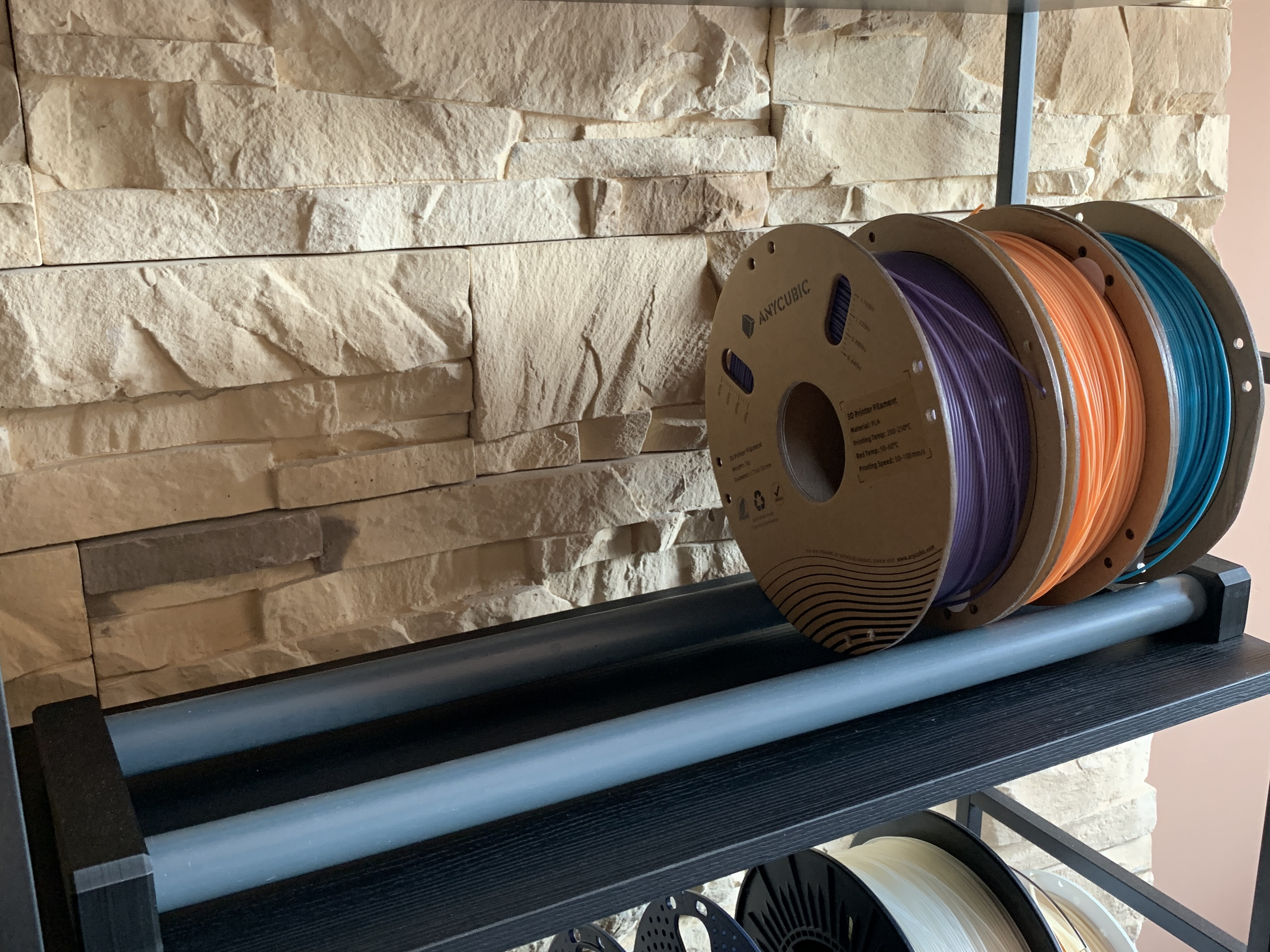 Miniatura 2 do modelo 3D Modular filament spool stand