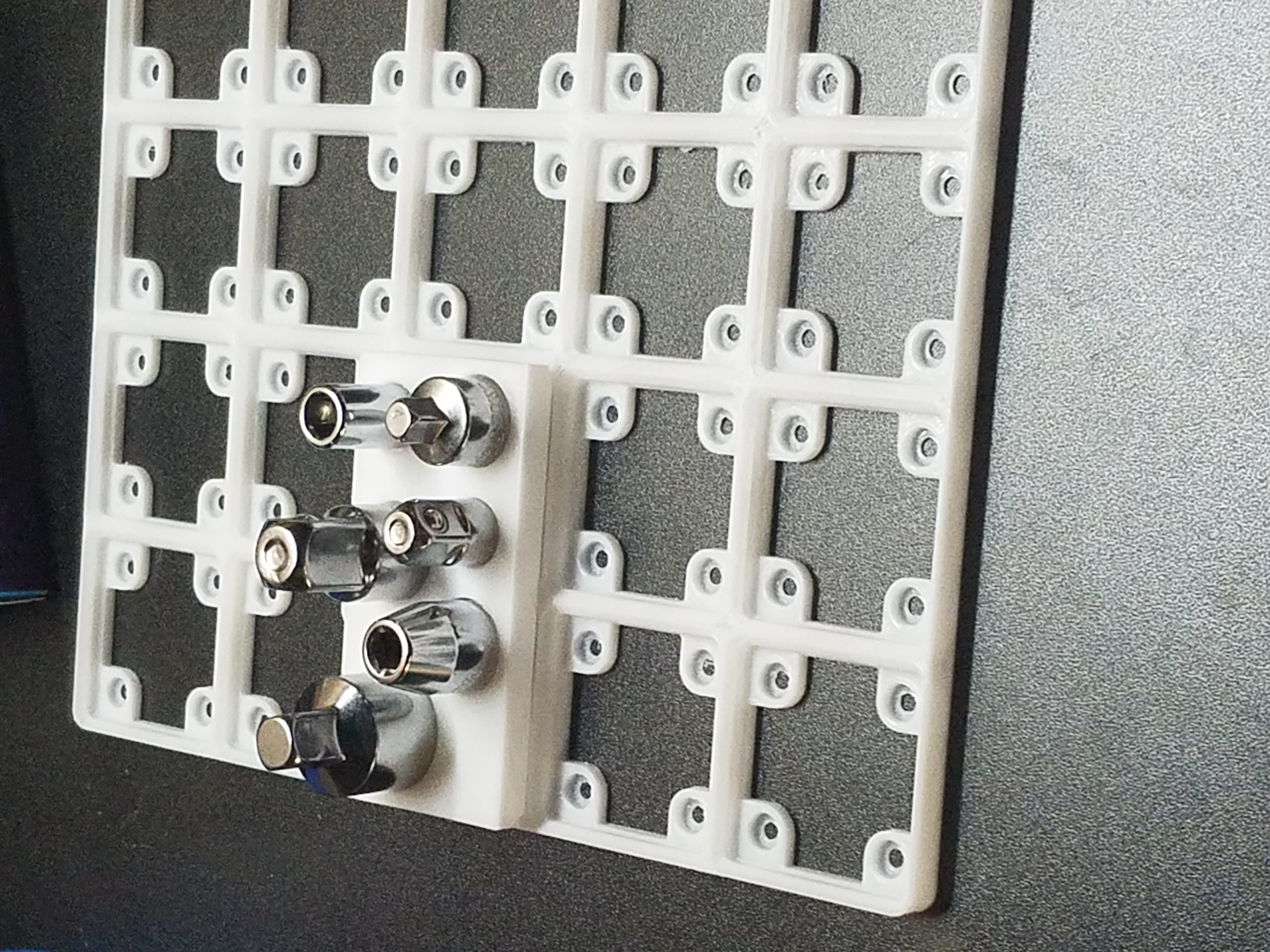 Gridfinity Husky Socket Adapters Organizers and Tray 3D model thumbnail