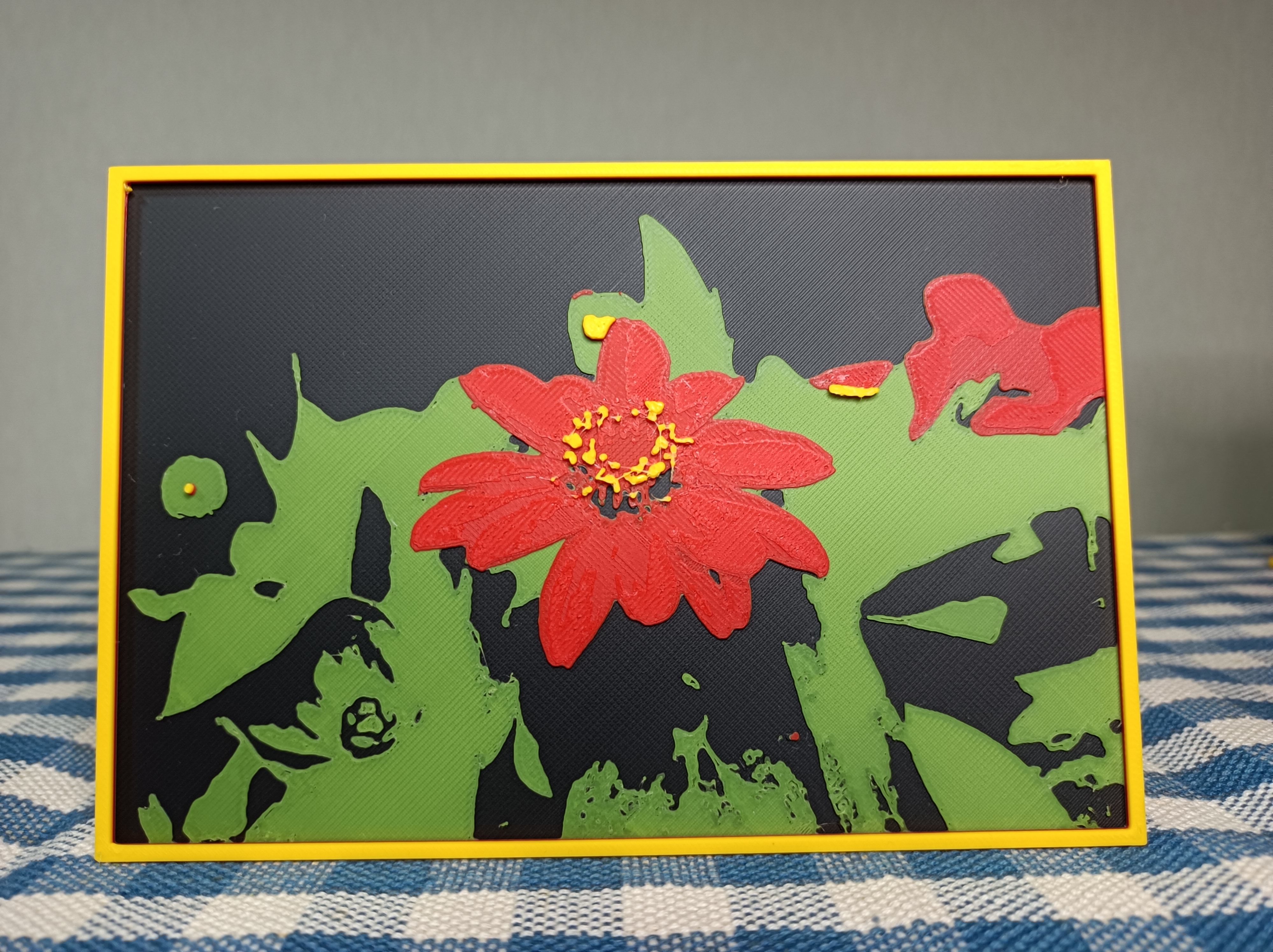 Zinnia(No.2) flower HueForge