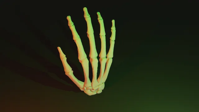 Skeleton hand for halloween!