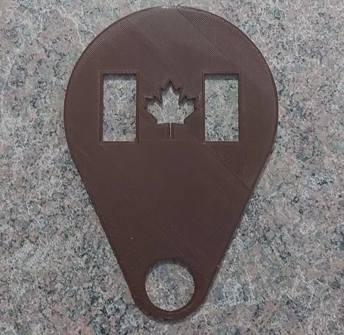 Canadian Flag Coffee Stencil