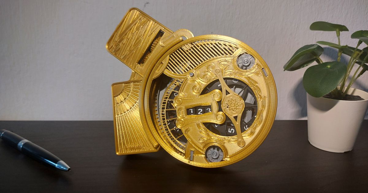 Mechanical stopwatch by Martin Dobšovič Download free STL model