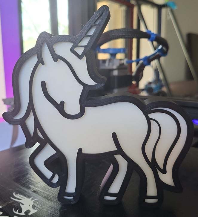 Miniatura 3 do modelo 3D Unicorn Night Light