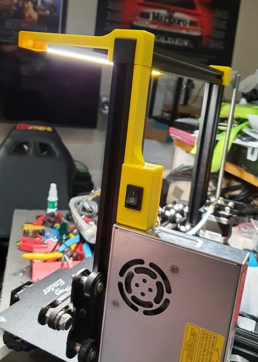 Miniatura 5 do modelo 3D Ender 3 Pro LED Mount