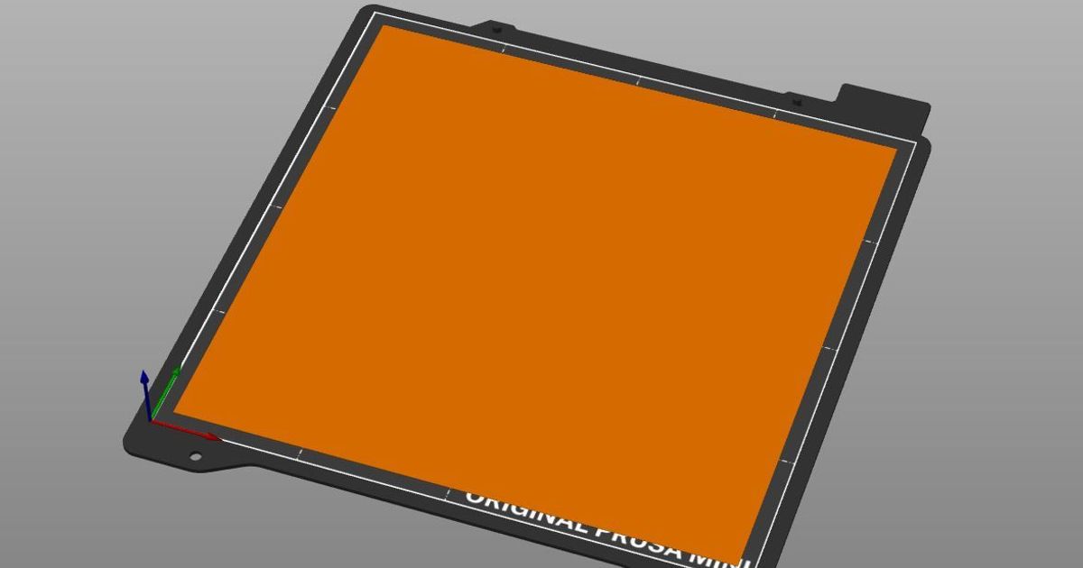 Prusa Mini Full Bed Calibration (First Layer) by NerdyOreo Download free STL model