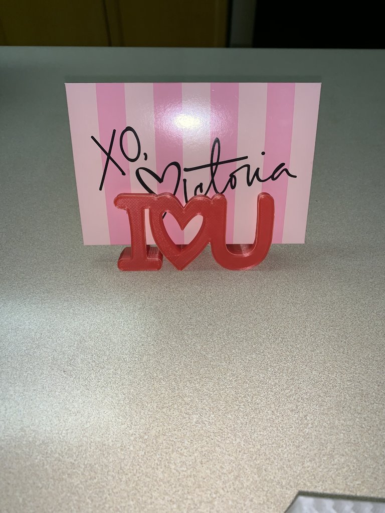 I Love U Gift Card Holder
