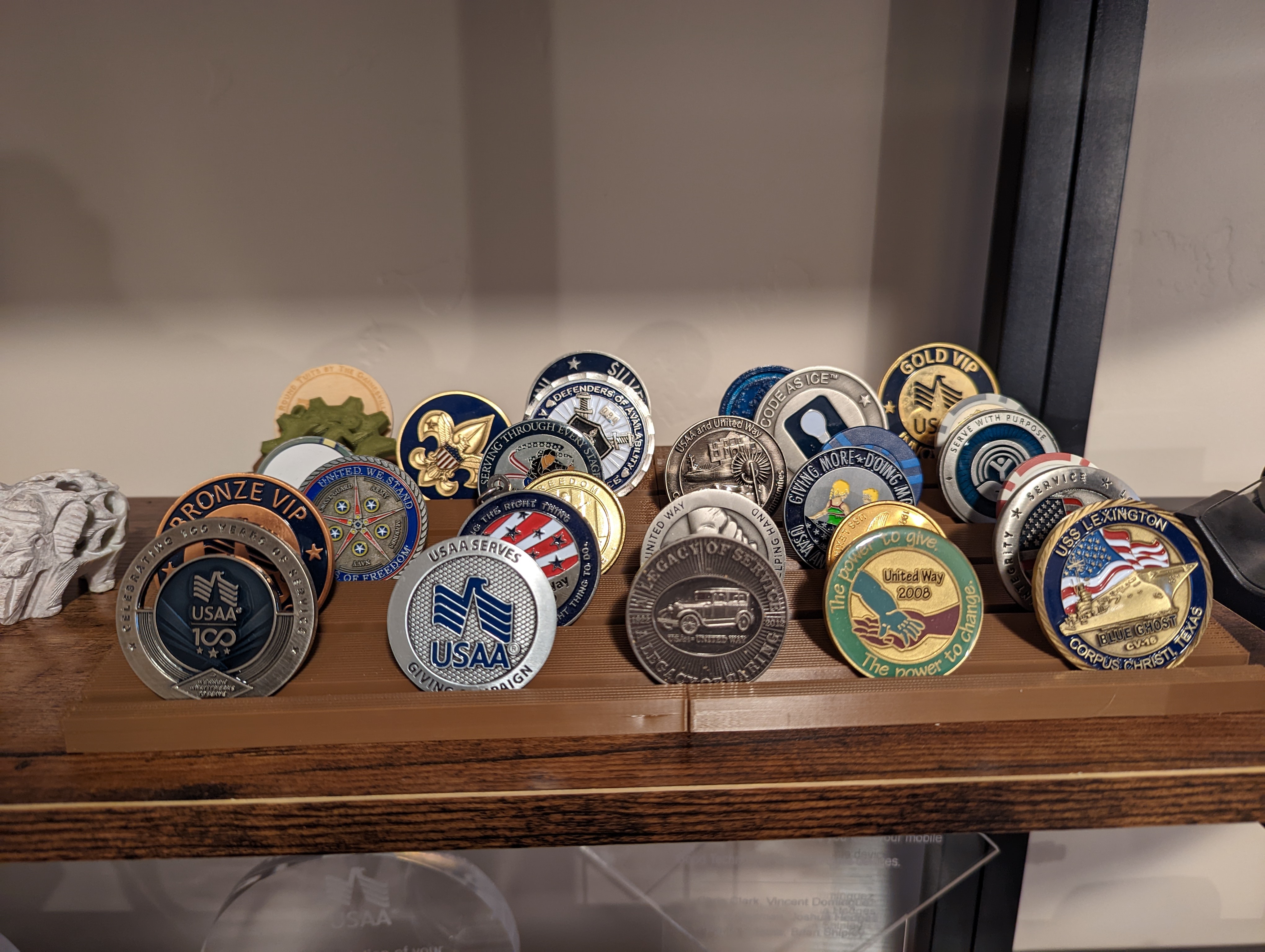 Coin Display Shelf