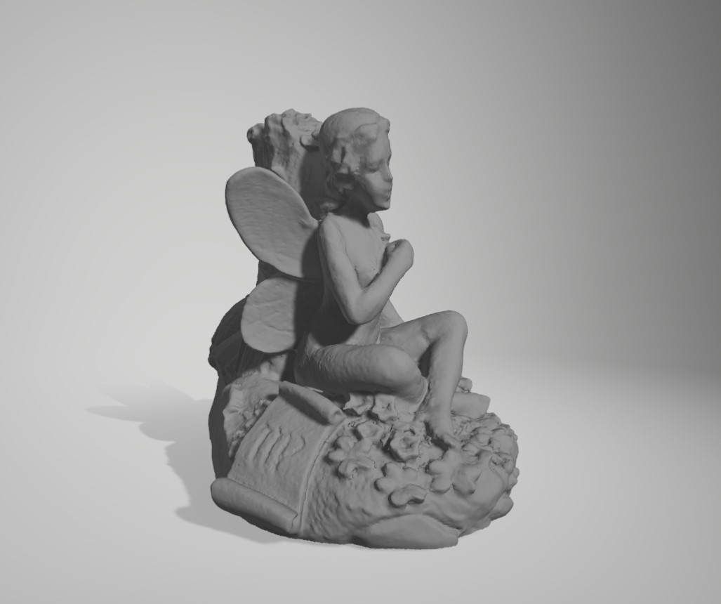 Virgo Zodiac sign figure symbol from 3d scanned sculpture with mesh