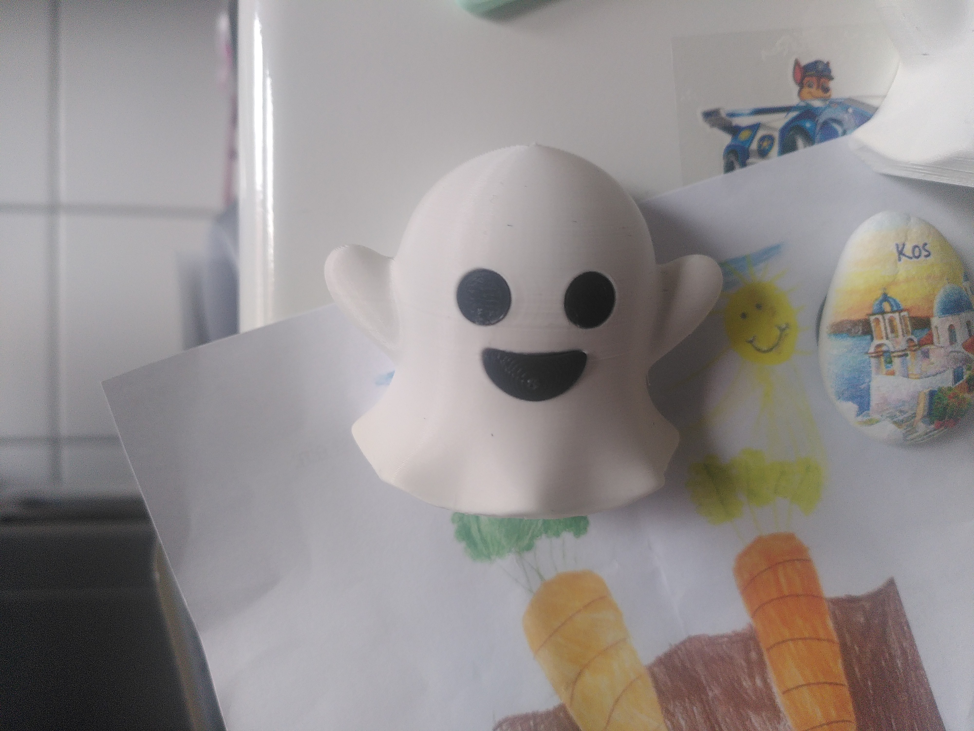 Happy Ghosty the Ghost Fridge Magnet