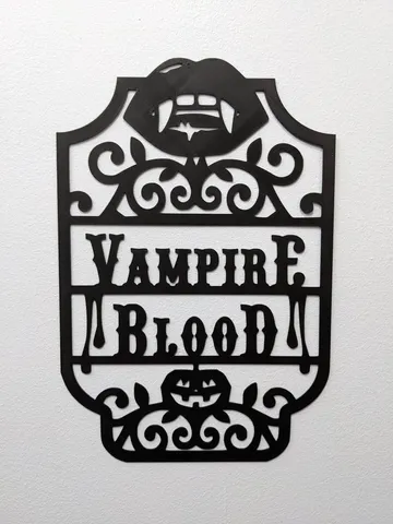 Halloween Wall Art: Vampire Blood