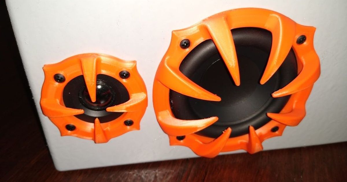 Speaker Grille for MKBOOM speaker kit by DeJaVuDu Download free STL