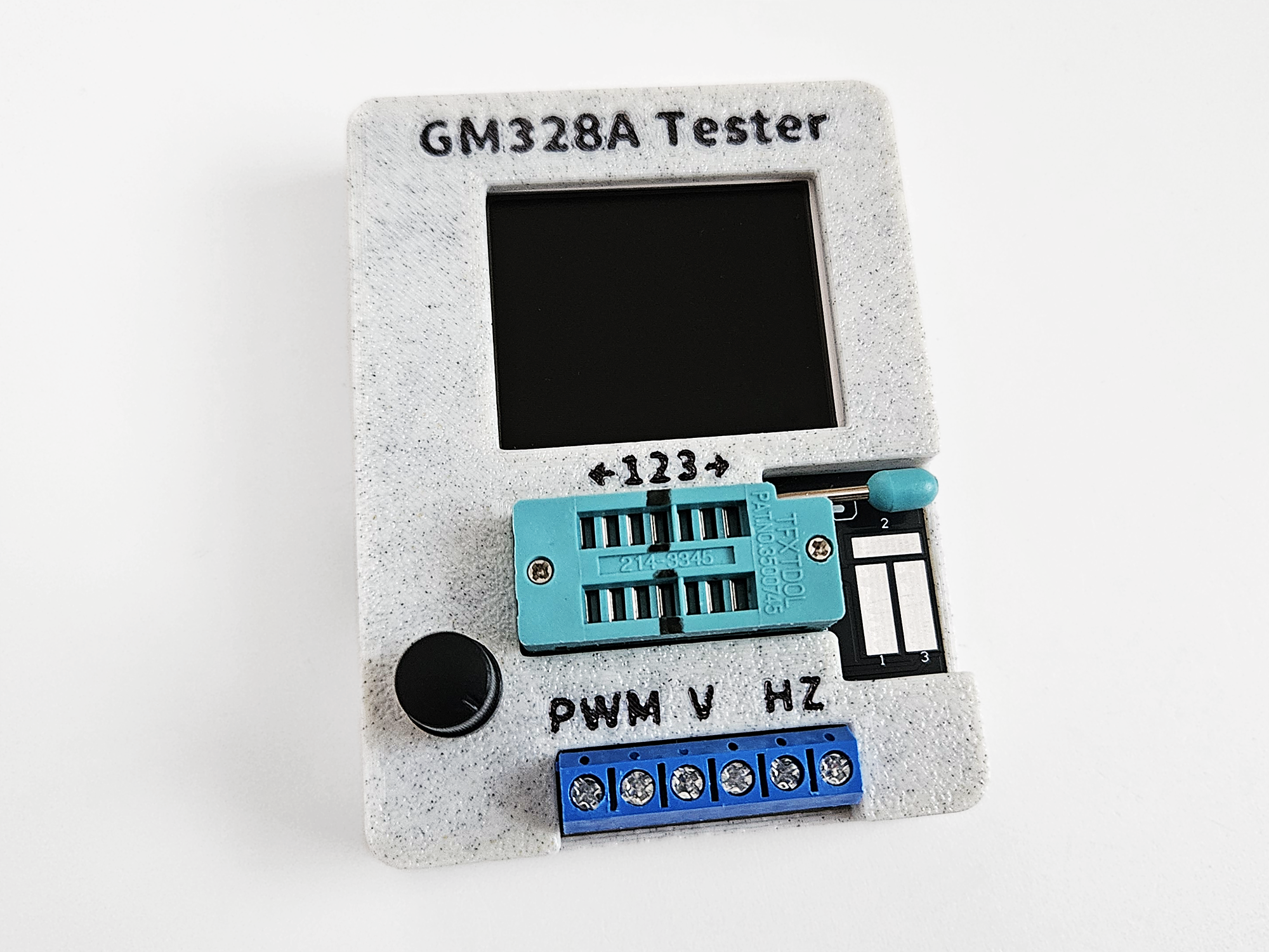 Improved case for GM328A transistor tester (USB-C version)