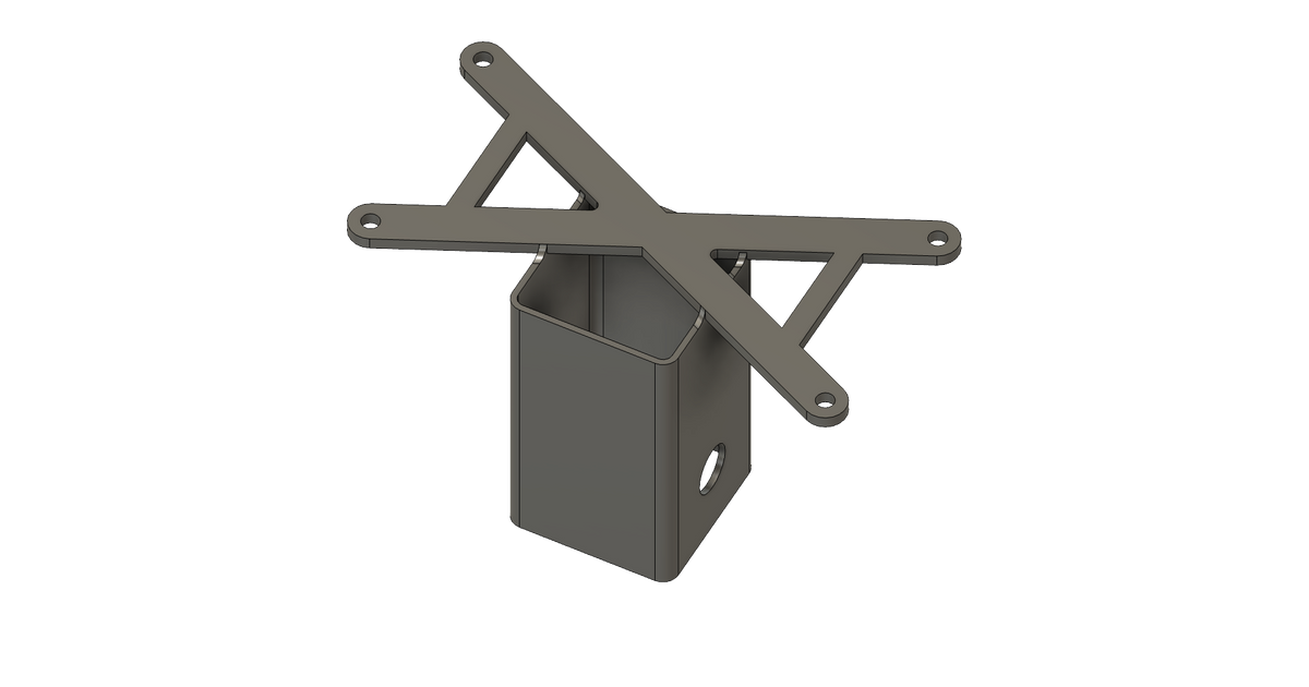 Hitch Receiver License Plate Mount by mattadata Download free STL