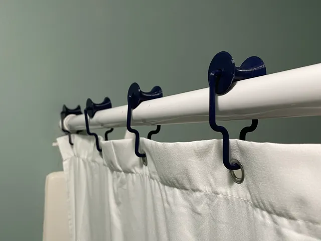 Shower Curtain Roller and Ring