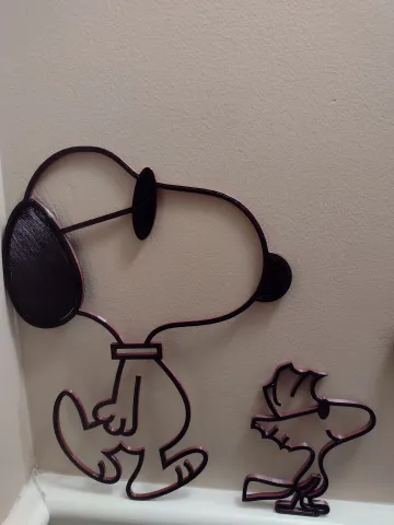 Snoopy and Woodstock Wall Art (Joe Cool)