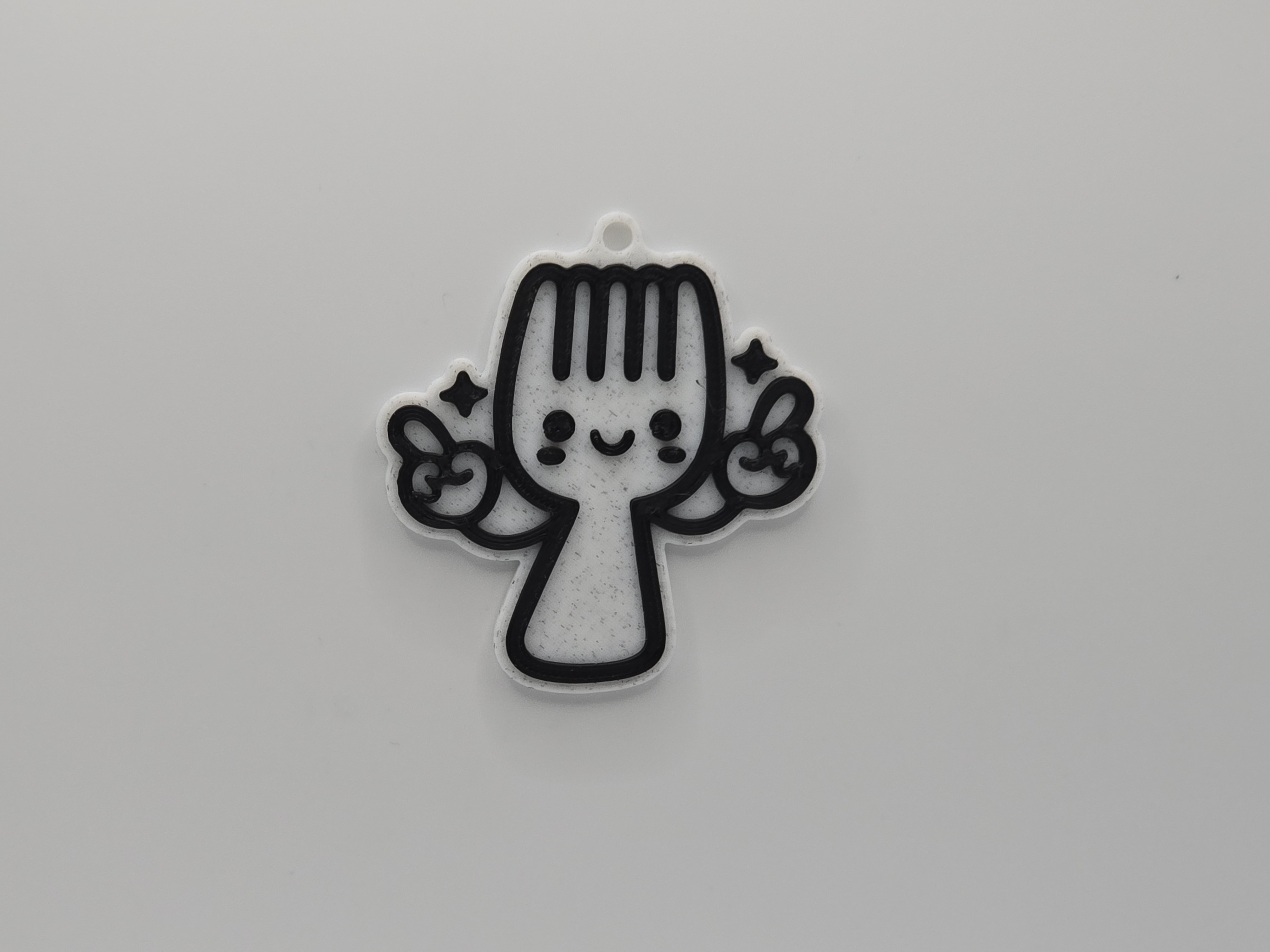Cute Fork Keychain