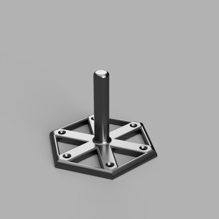 holder with hexagonal base