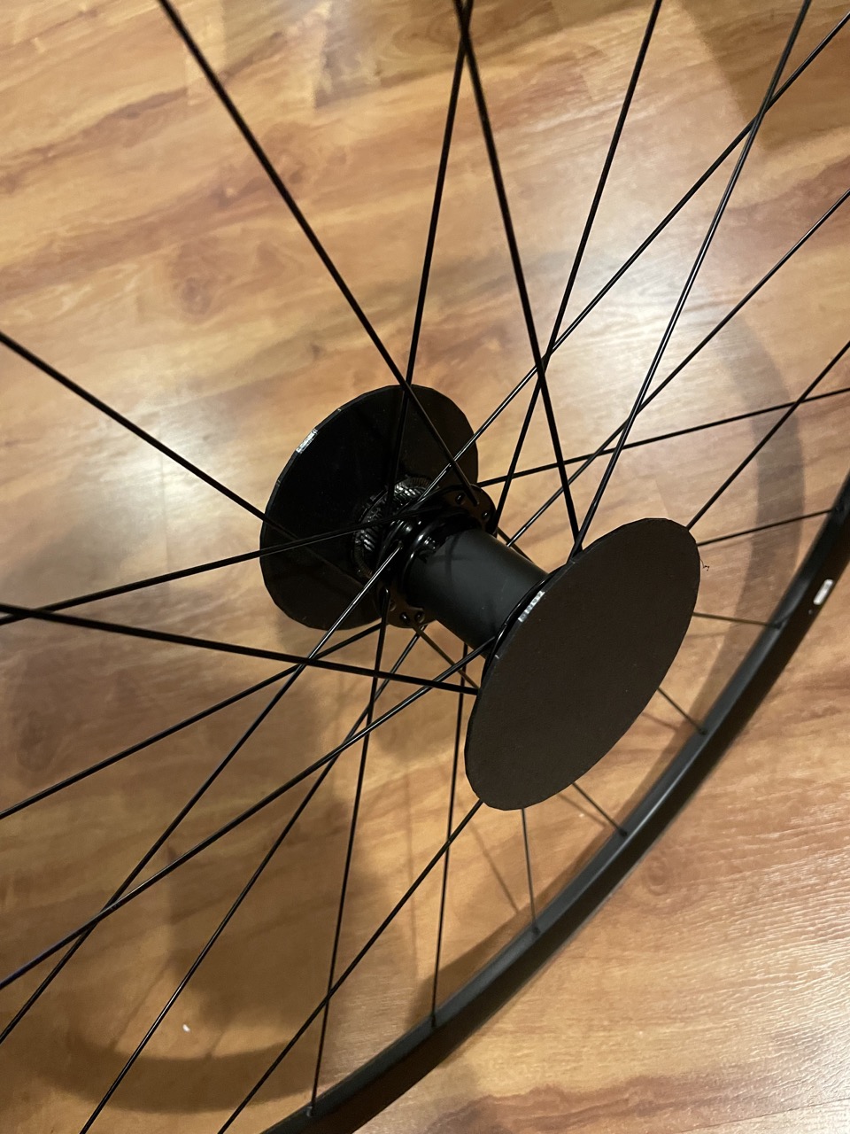 Bicycle wheel thru axle hub protector plug (openscad)