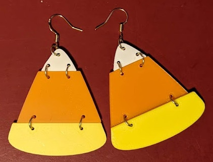 Candy Corn Earrings