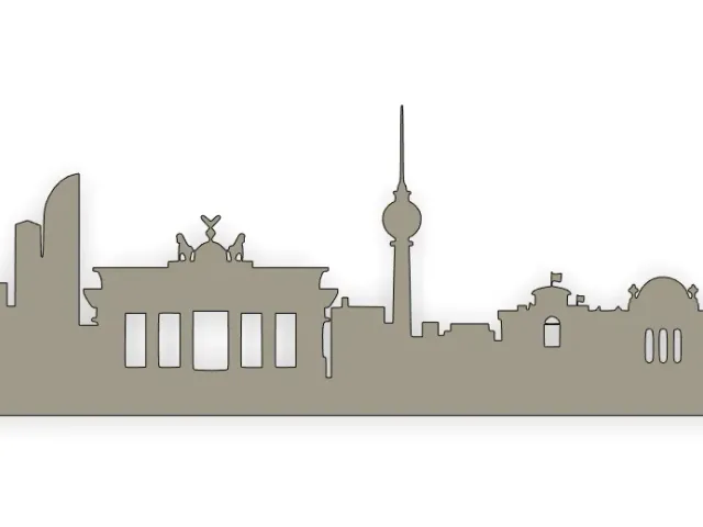 Berlin skyline wallart