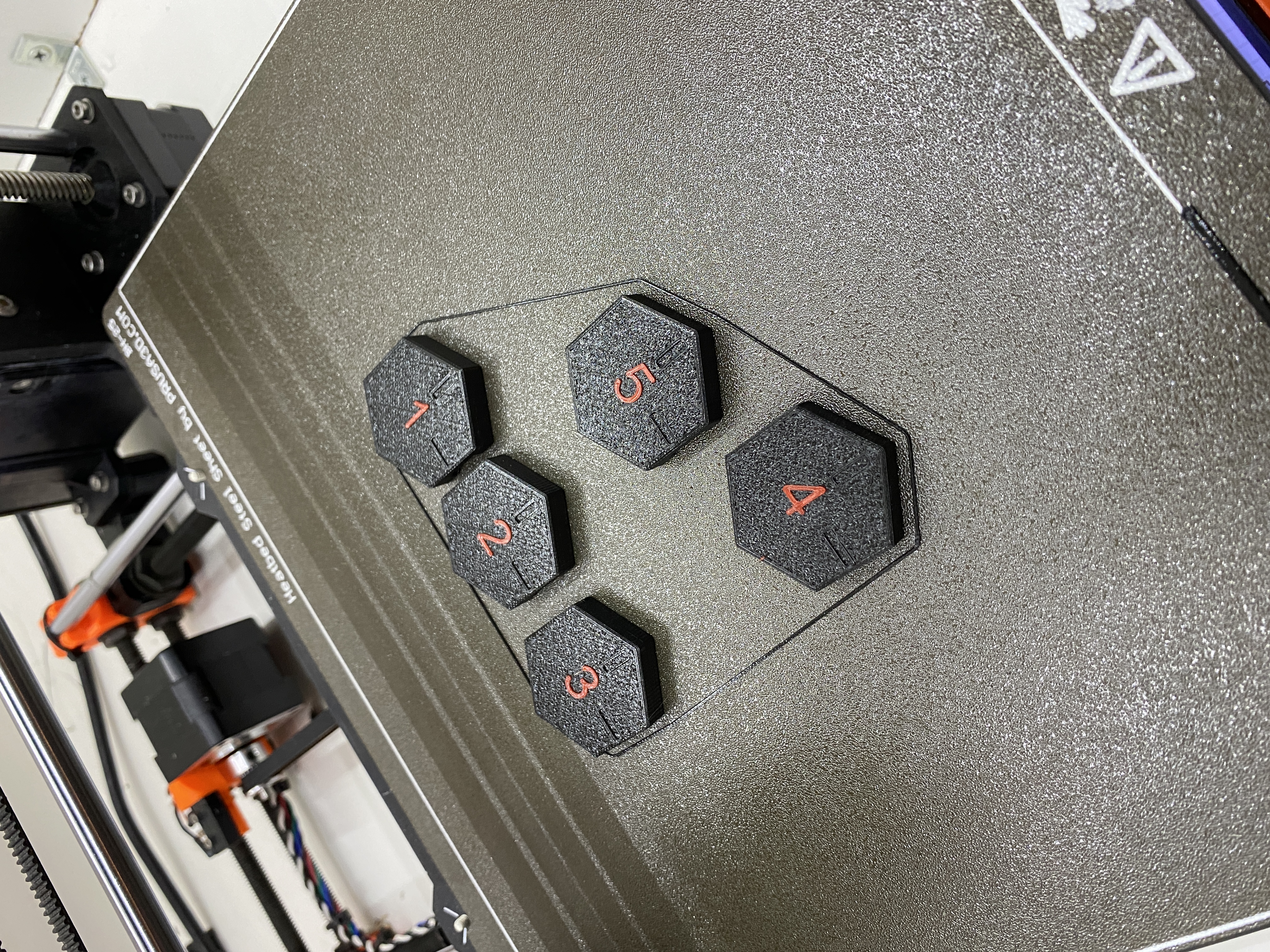 Prusa Drybox closing knobs 1 - 5