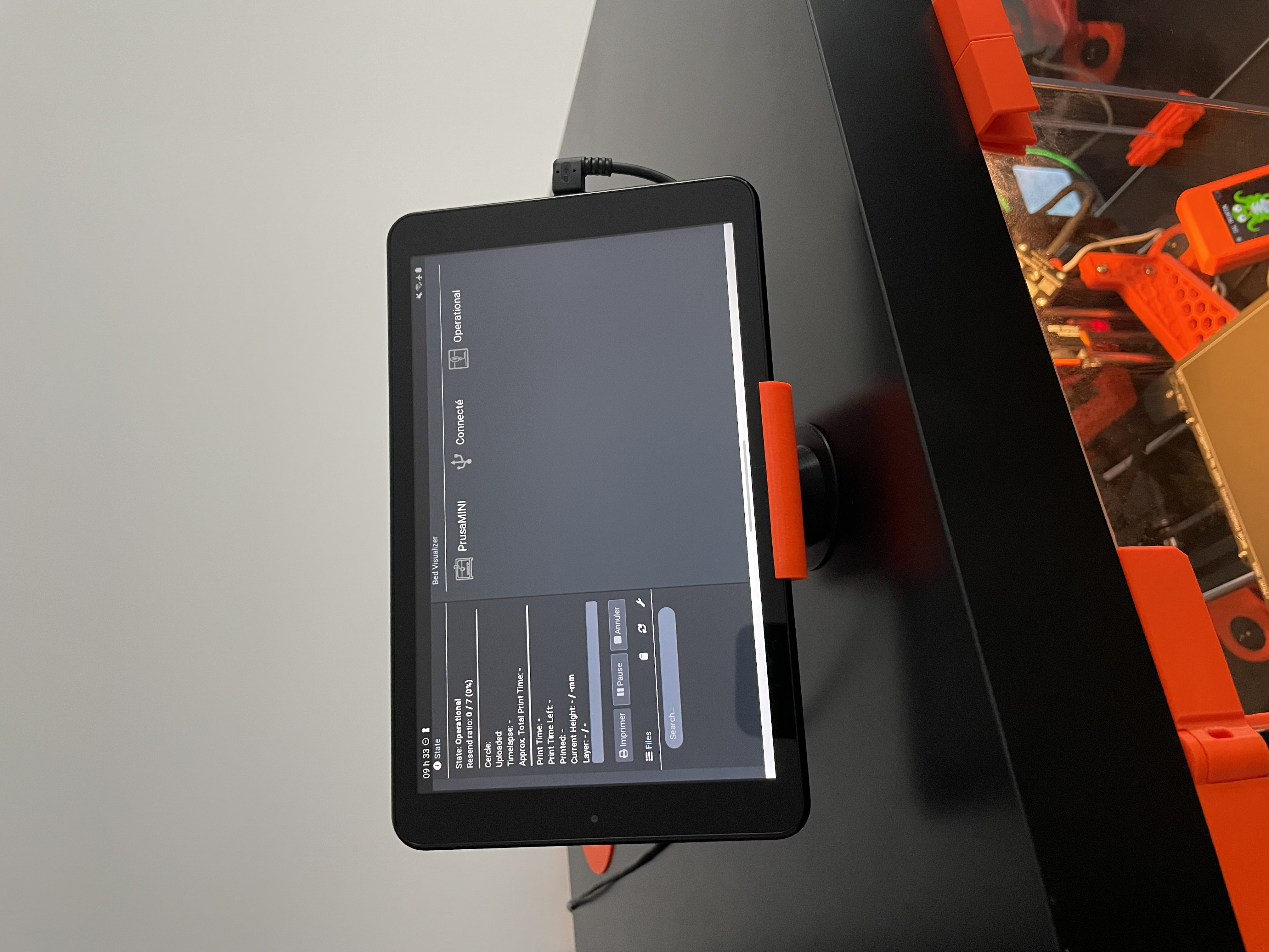 Rotating Tablet stand for Lack Enclosure