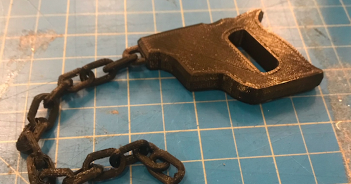 Chainsaw Keychain by tomunderwood Download free STL model