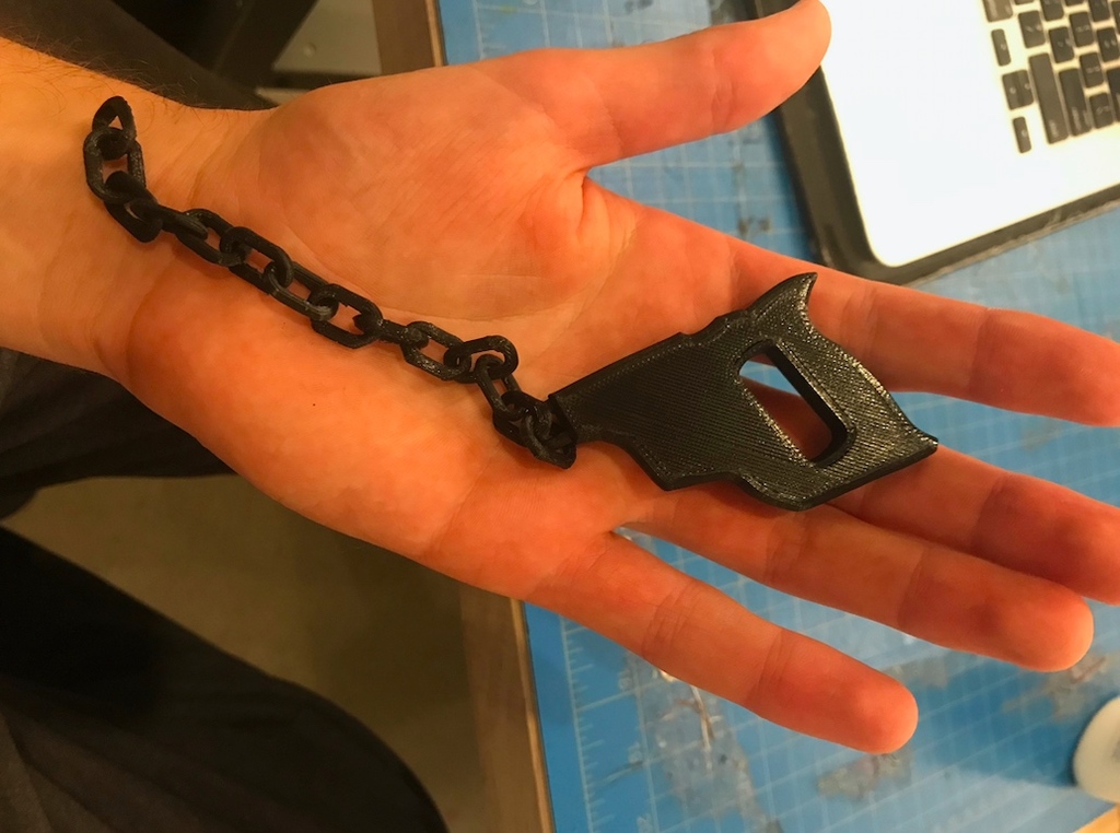 Chainsaw Keychain by tomunderwood Download free STL model