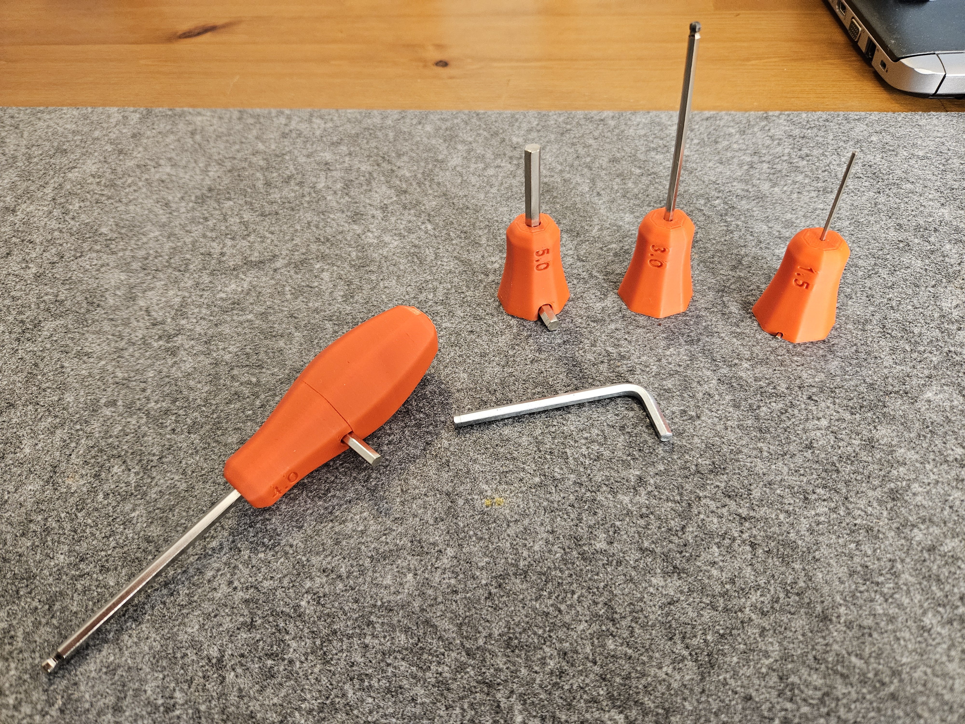 Allen key Grip set for easy handling - metric