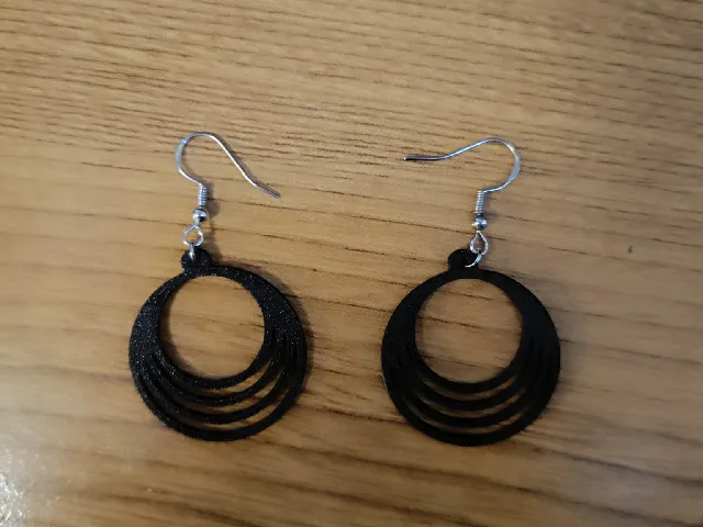 boucle d'oreille 4 cercles