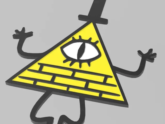 Bill Cipher from Gravity Falls 2Color