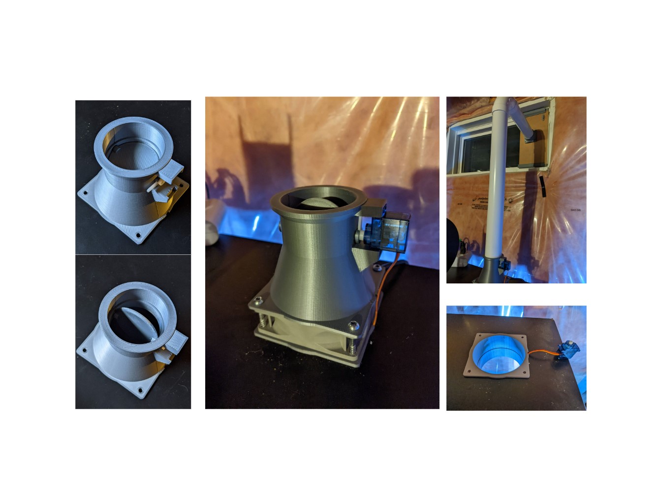 IKEA Enclosure Vent System - With and Without Servo Valve - For 2" central vacuum pipe