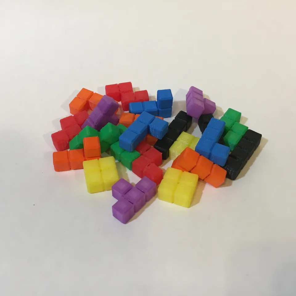 Tetris Pieces by yoyothechicken | Download free STL model 