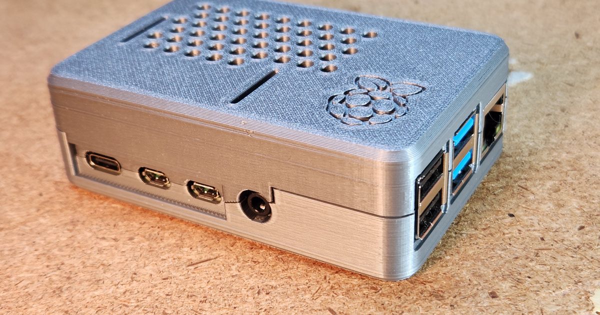 Full-featured Raspberry Pi 4 Model B case by Grant Root | Download free ...